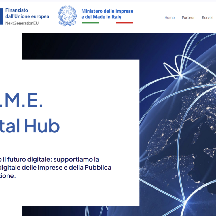 Immagine Home page del sito ROME Digital Hub